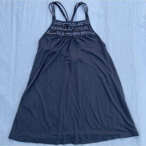 Express beaded neck knit satin twist strap tank top Sz XS